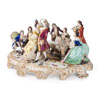 A Continental Porcelain Figural Group