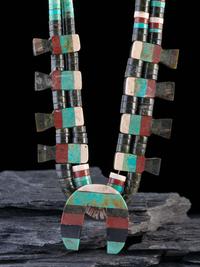 Kewa Depression Era Squash Blossom Necklace