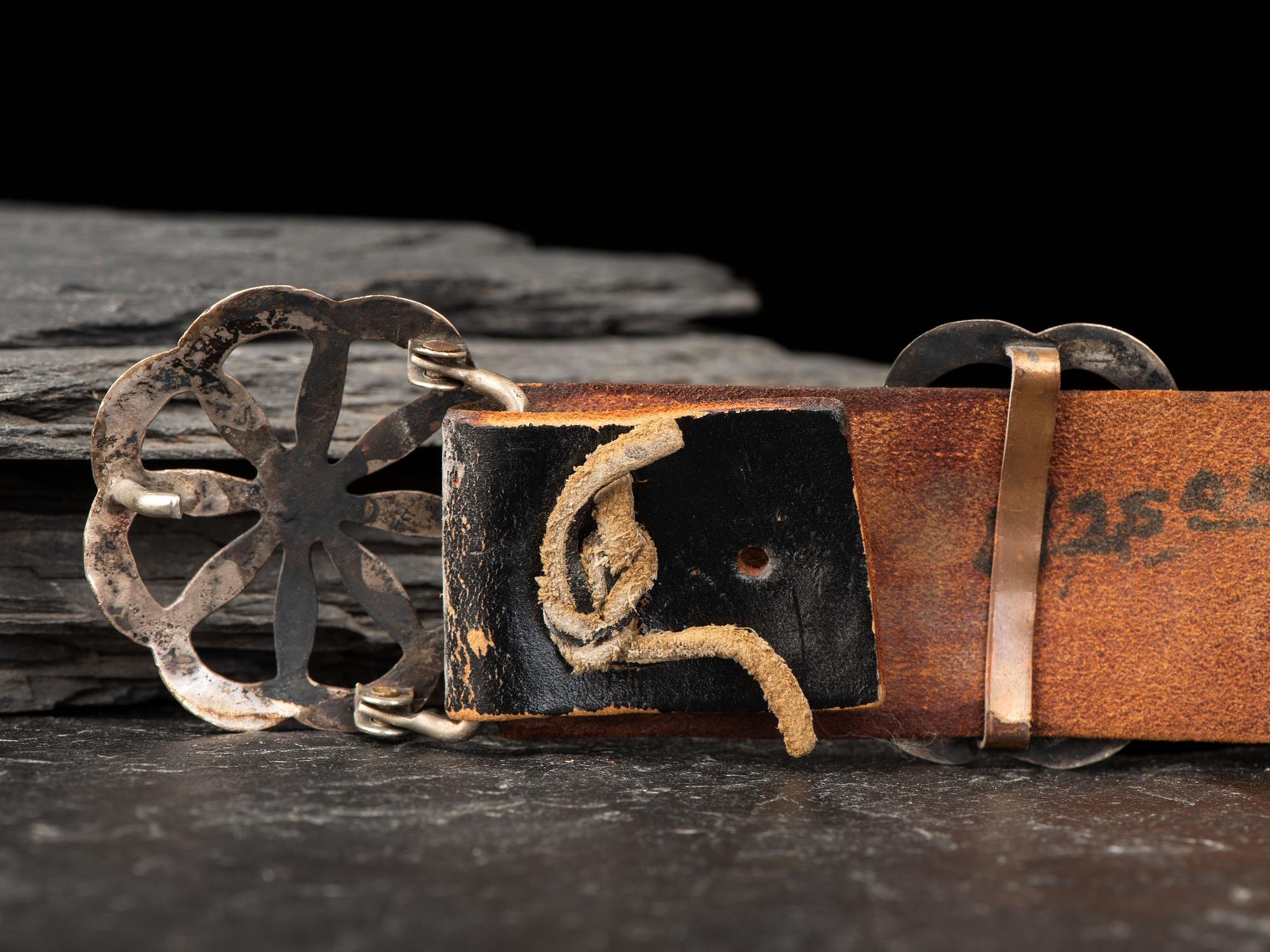 Navajo Sandcast Silver Concha Belt