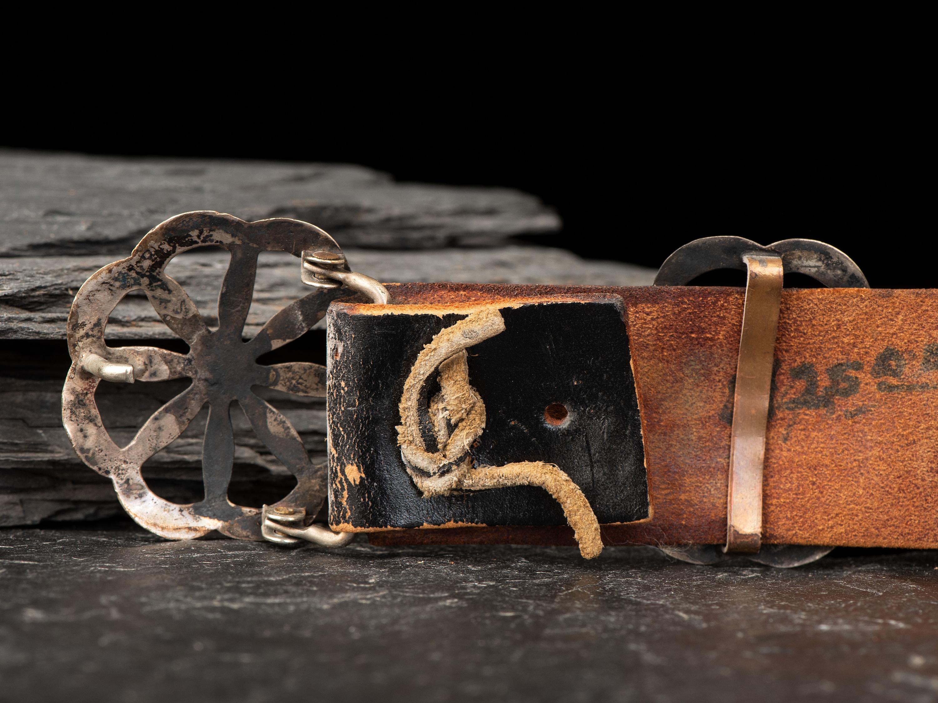 Navajo Sandcast Silver Concha Belt