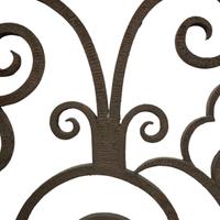 A Wrought Iron Panel 62.75" W x 1" D x 46.5" H — United States, Circa 1900