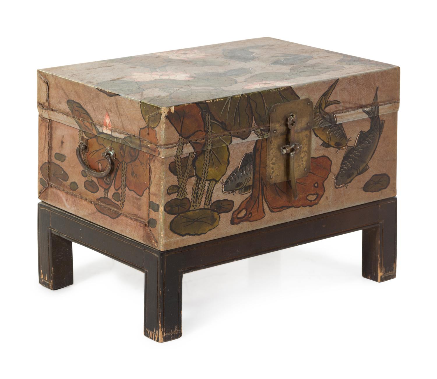 A Chinese Export Lacquered Chest