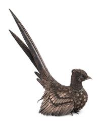 An Italian Silver Model of a Pheasant