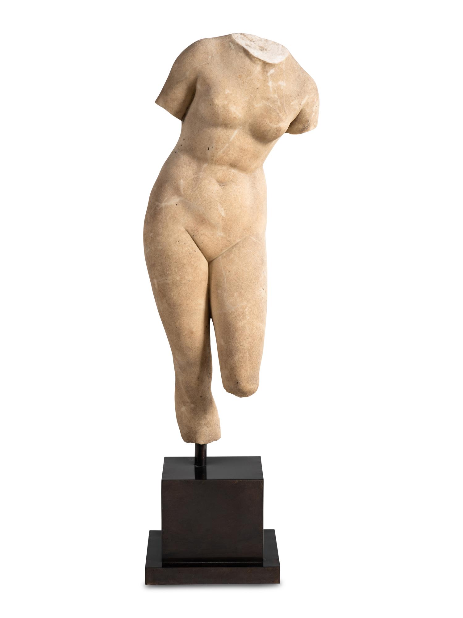 A Continental Marble Torso of Venus