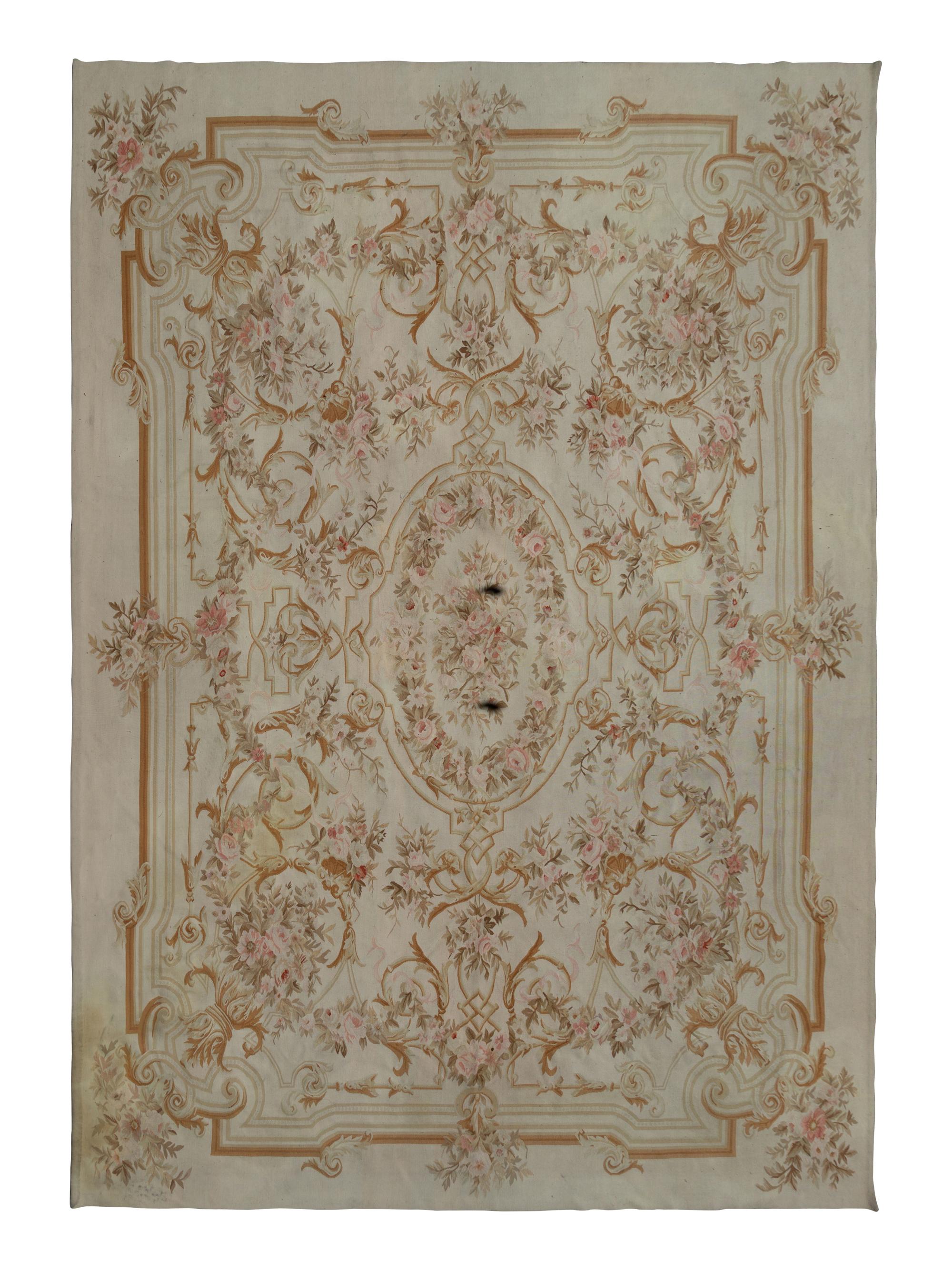 Aubusson Style Wool Carpet — 20th Century