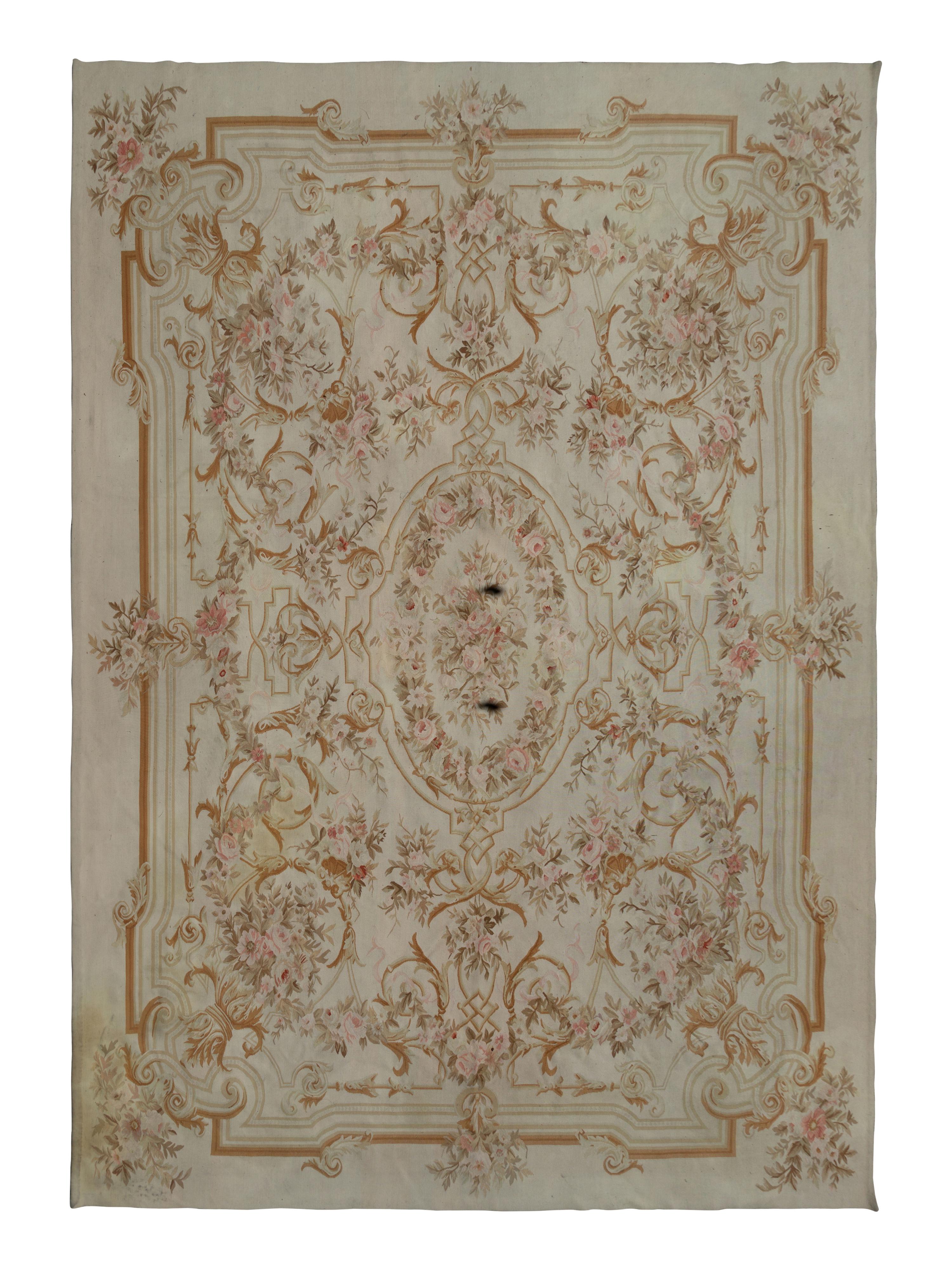 Aubusson Style Wool Carpet — 20th Century