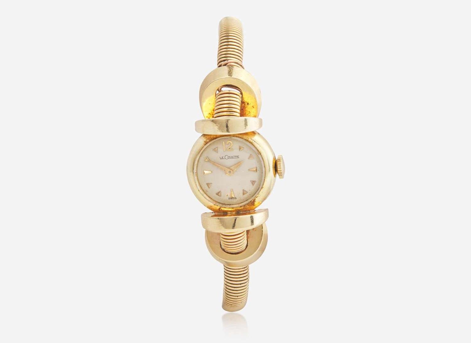 A Ladies 14K Yellow Gold LeCoultre Watch
