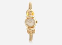 A Ladies 14K Yellow Gold LeCoultre Watch