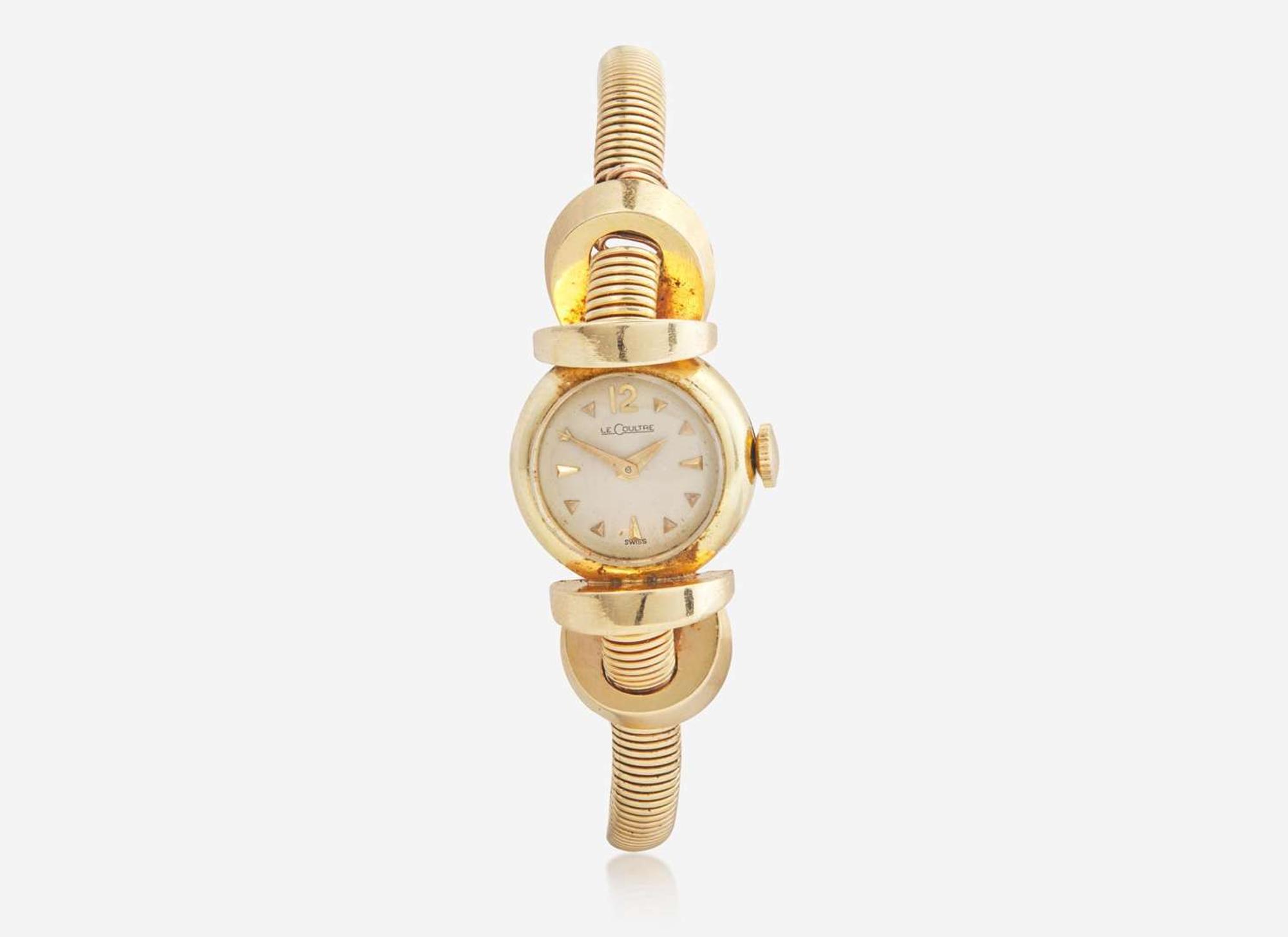 A Ladies 14K Yellow Gold LeCoultre Watch