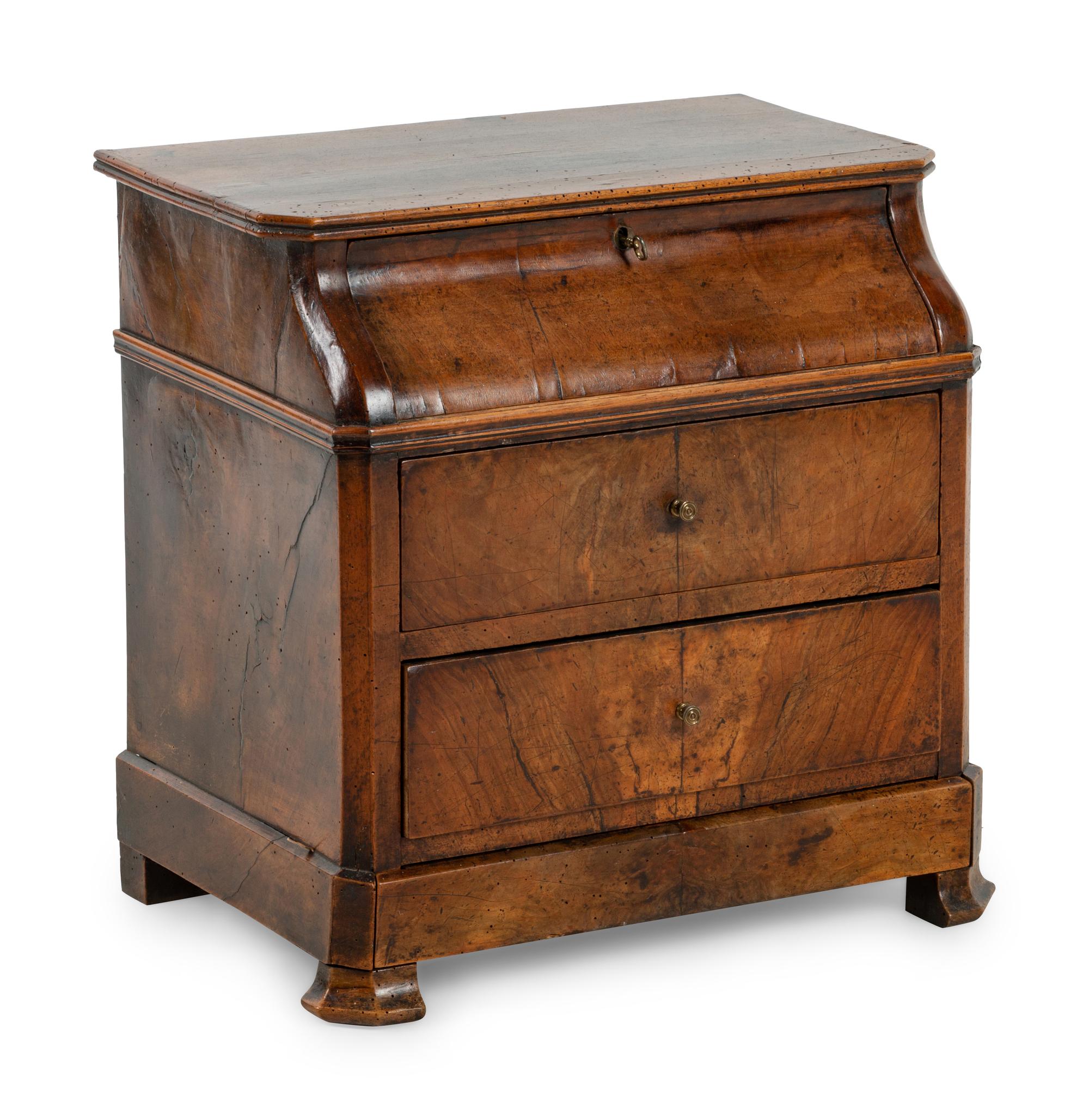 An Empire Style Walnut Diminutive Bureau