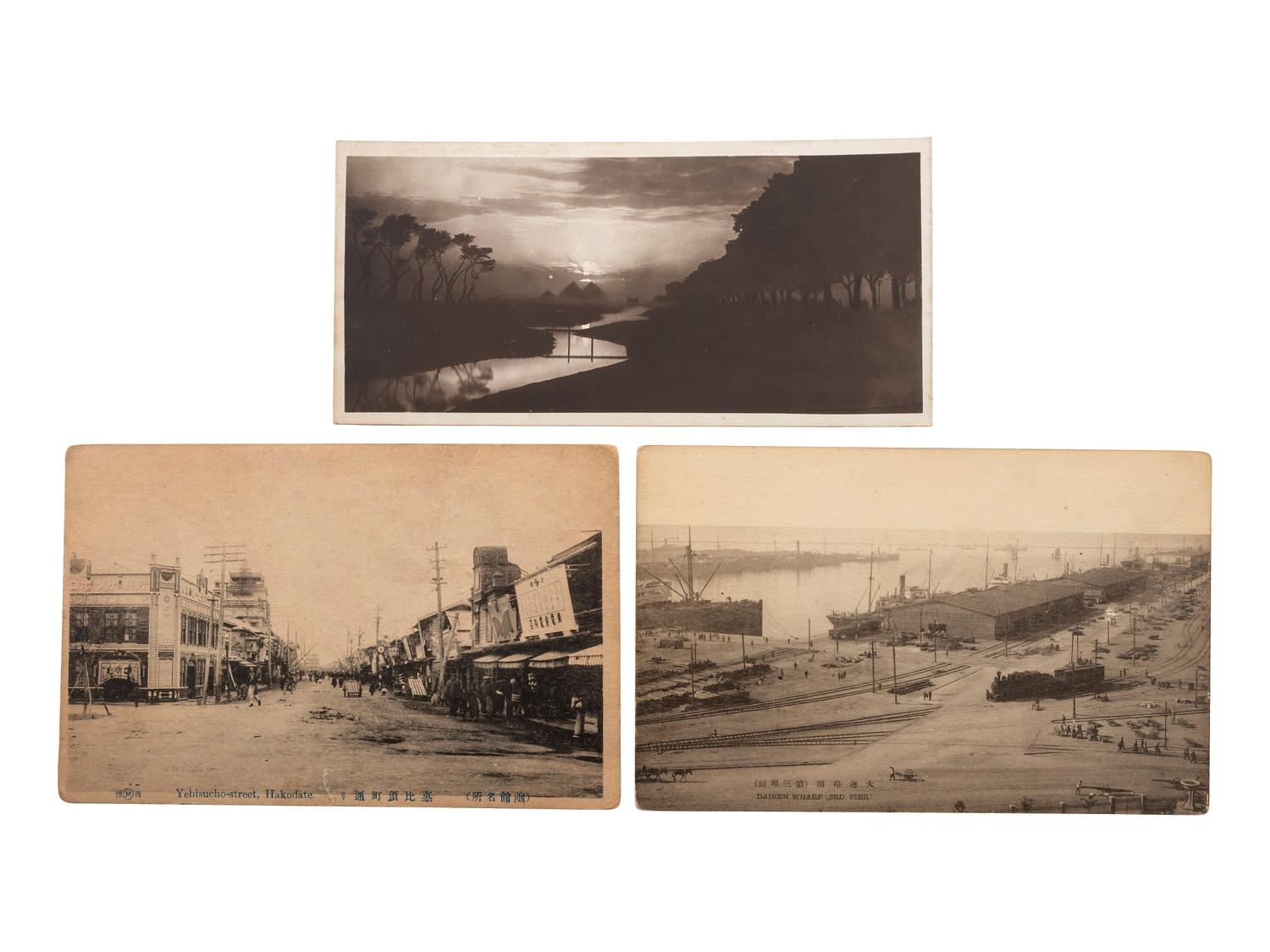 [POSTCARDS]. A group of 101 international RPPCs and photographs.
