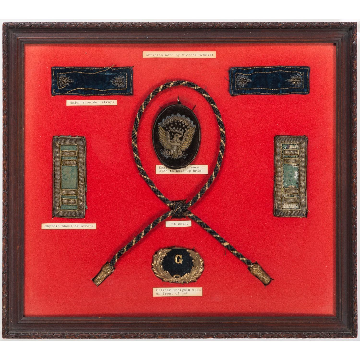 Major Michael Schmitt, Independent Battalion New York Infantry, Civil War Collection Featuring Full Plate Ambrotype, Albumen Photographs, Insignia, and More