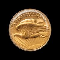 A 1907 St. Gaudens-High Relief: Wire Edge $20 Gold Coin