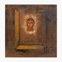 Yevgeny Rukhin (Russian, 1943-1976) Broken Icons (Hodegetria)
