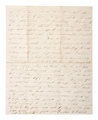 [CIVIL WAR]. Soldier's letter featuring graphic descriptions of dying soldiers from the US General Hospital in Hilton Head, SC. 19-23 February 1864.