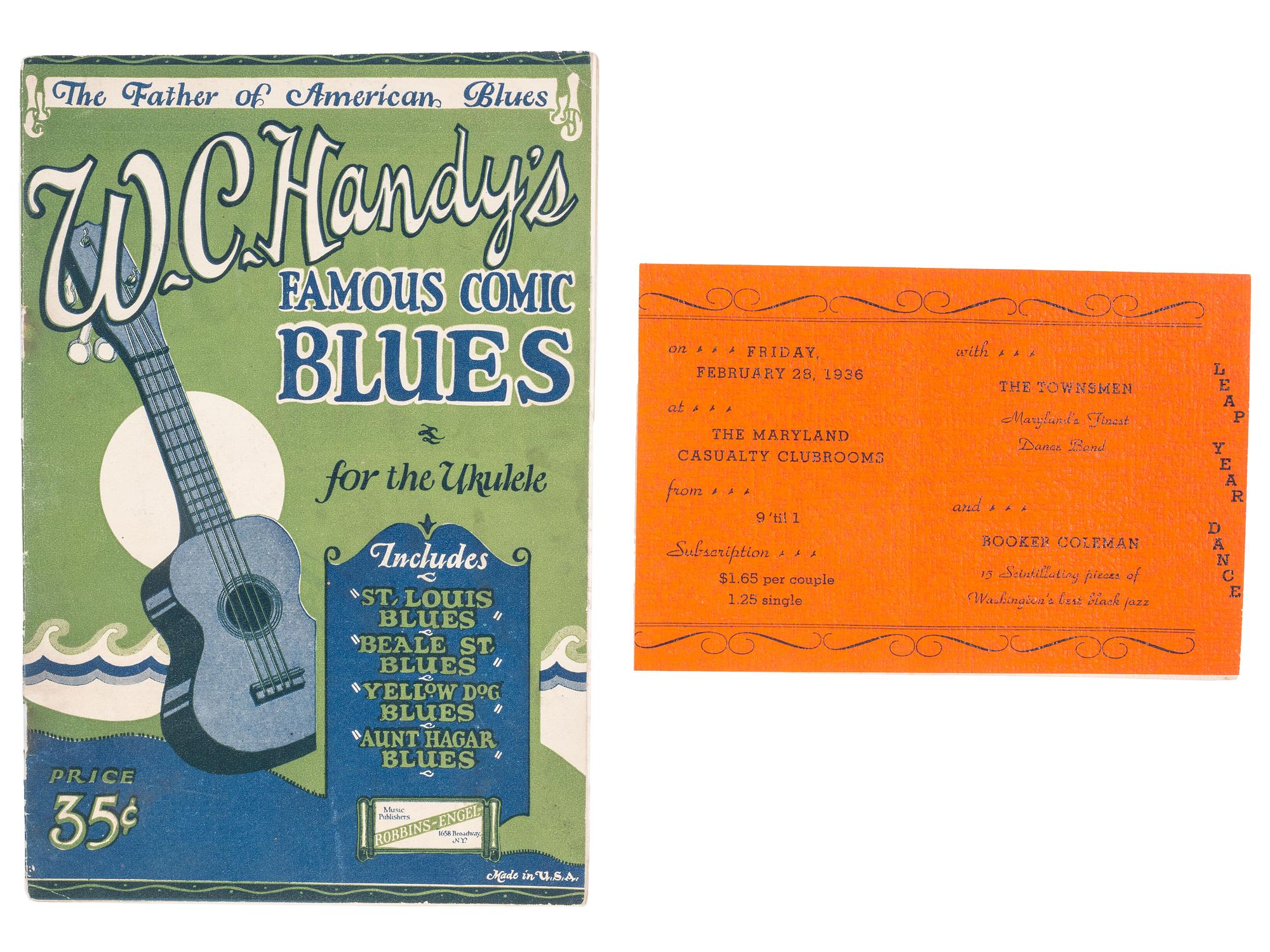 [MUSIC]. A group of 6 items associated with African American singers and music, highlighted by a Williams' Colored Singers collection of scored music with lyrics.
