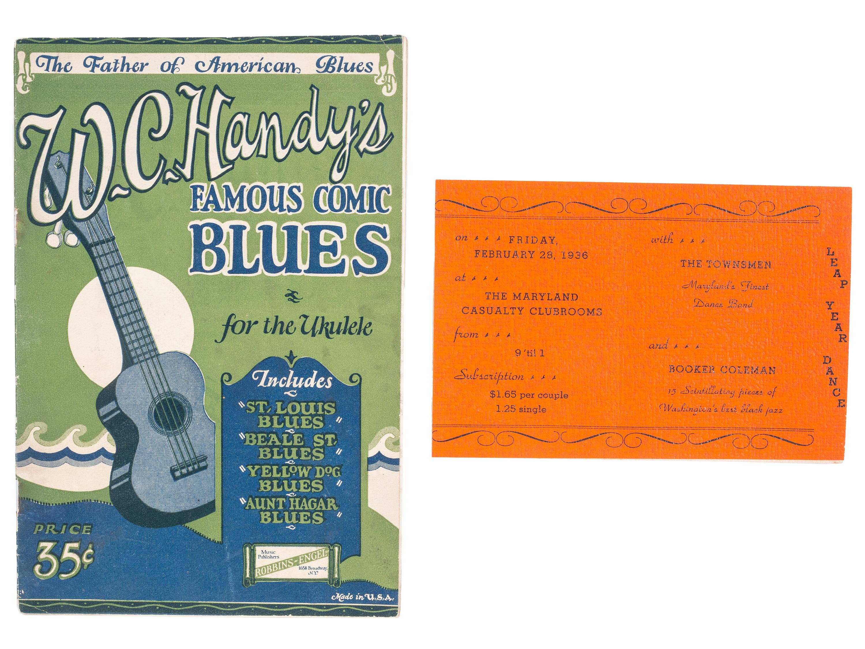 [MUSIC]. A group of 6 items associated with African American singers and music, highlighted by a Williams' Colored Singers collection of scored music with lyrics.