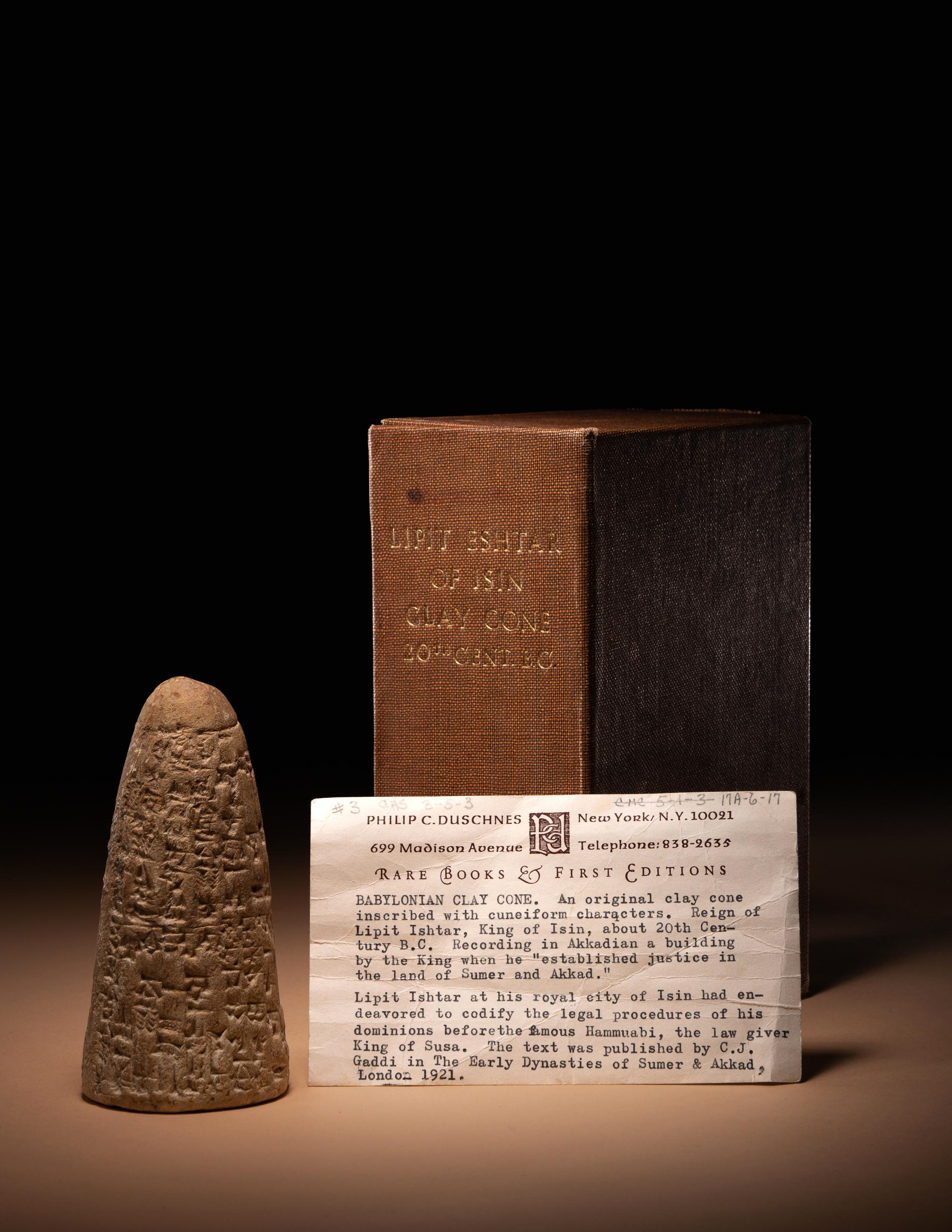 An Akkadian Cuneiform Foundation Cone