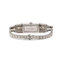 ART DECO, PLATINUM, DIAMOND, AND ONYX WATCH