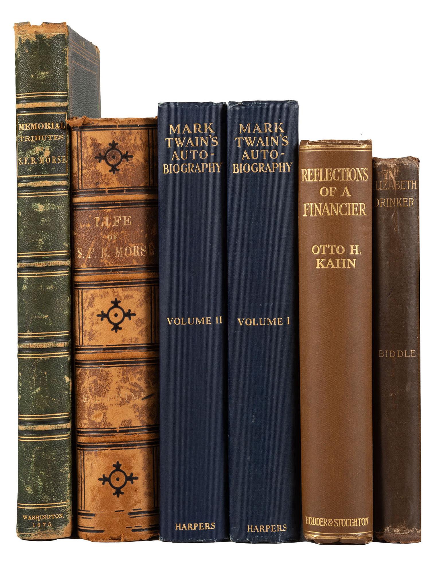 American Biography & History [AMERICAN BIOGRAPHIES]. A group of 5 titles, comprising: