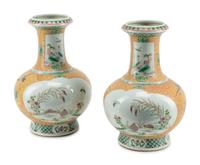 A Pair of Chinese Export Porcelain Vases
