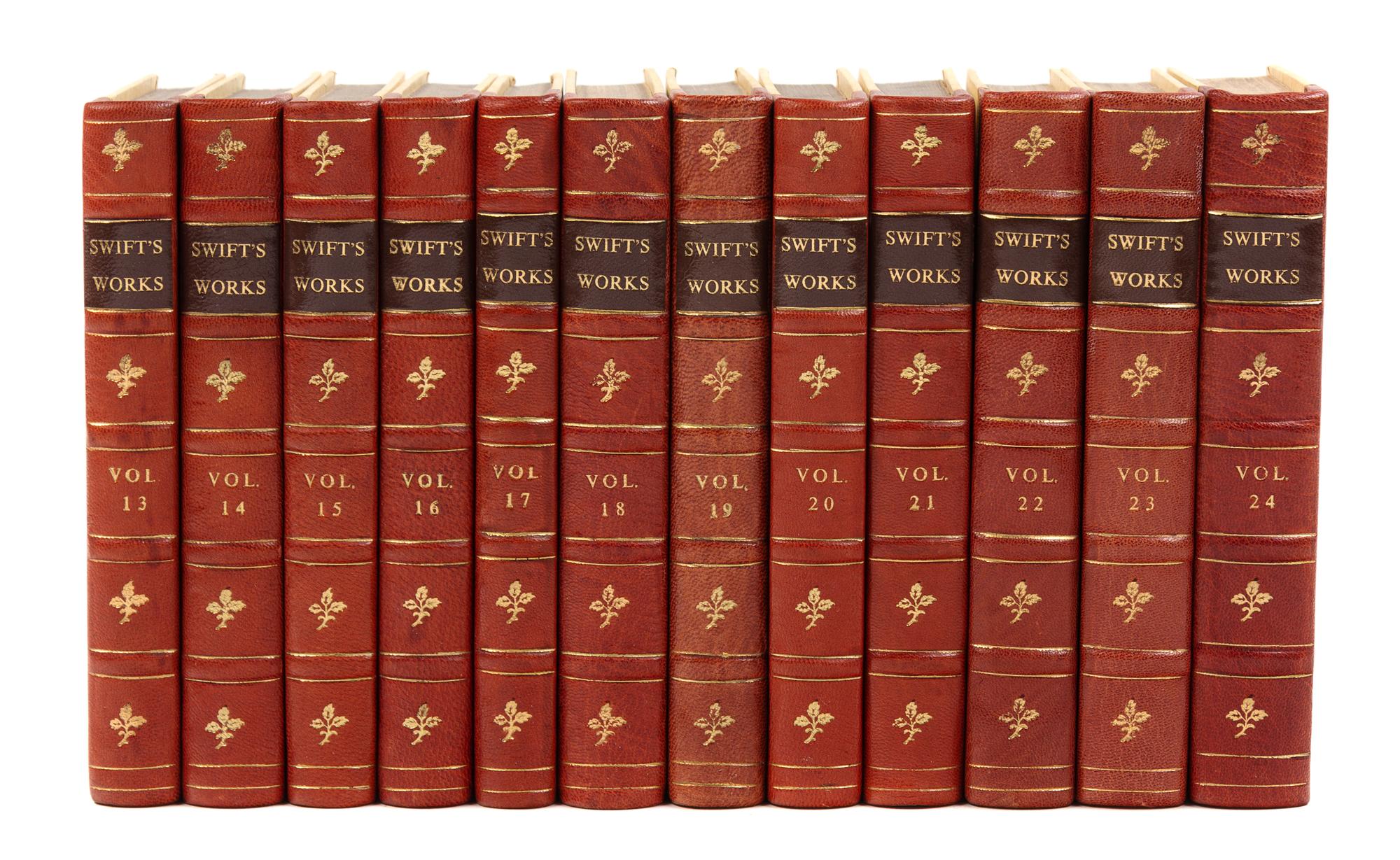 SWIFT, Jonathan (1667-1745). Works. London: Printed for J. Johnson and others, 1803.