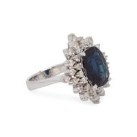 SAPPHIRE AND DIAMOND RING