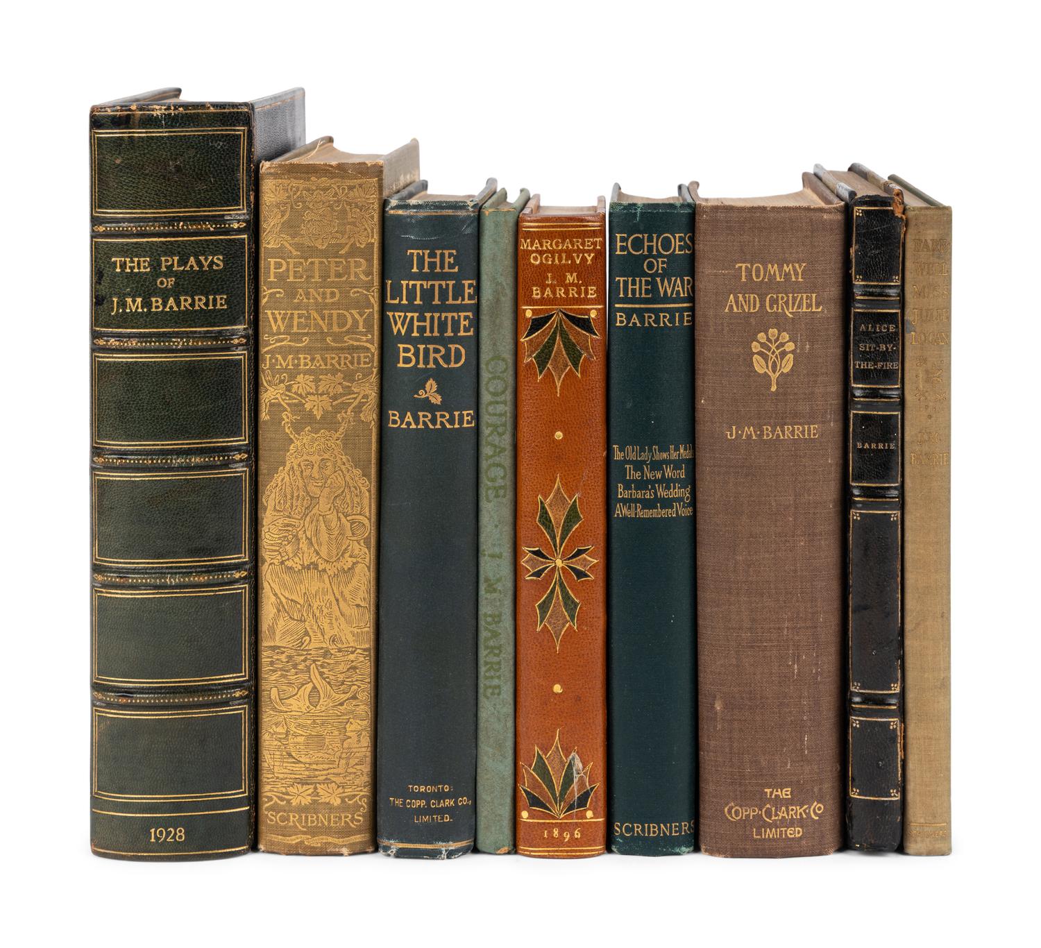 BARRIE, James Matthew, Sir (1860-1937). A group of 11 works, including:
