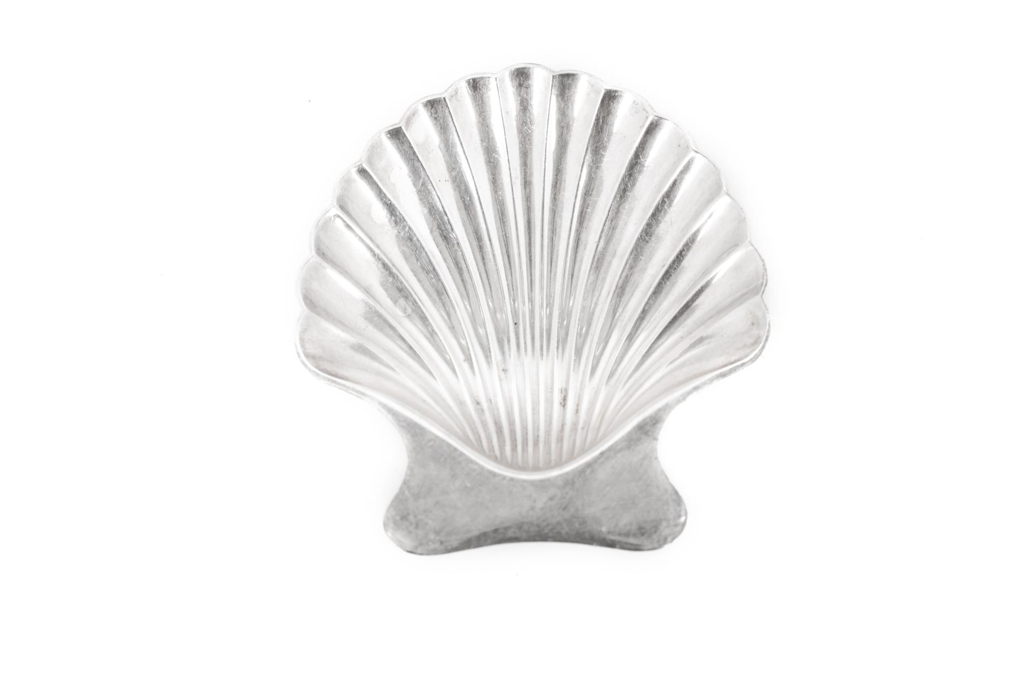 Six Silver Shell-Form Salt Cellars by Tiffany & Co.