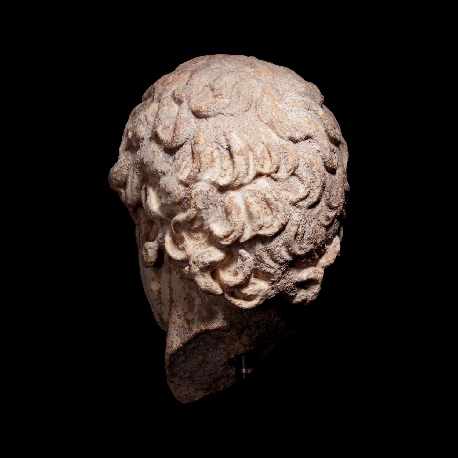 A Hellenistic Marble Portrait Head