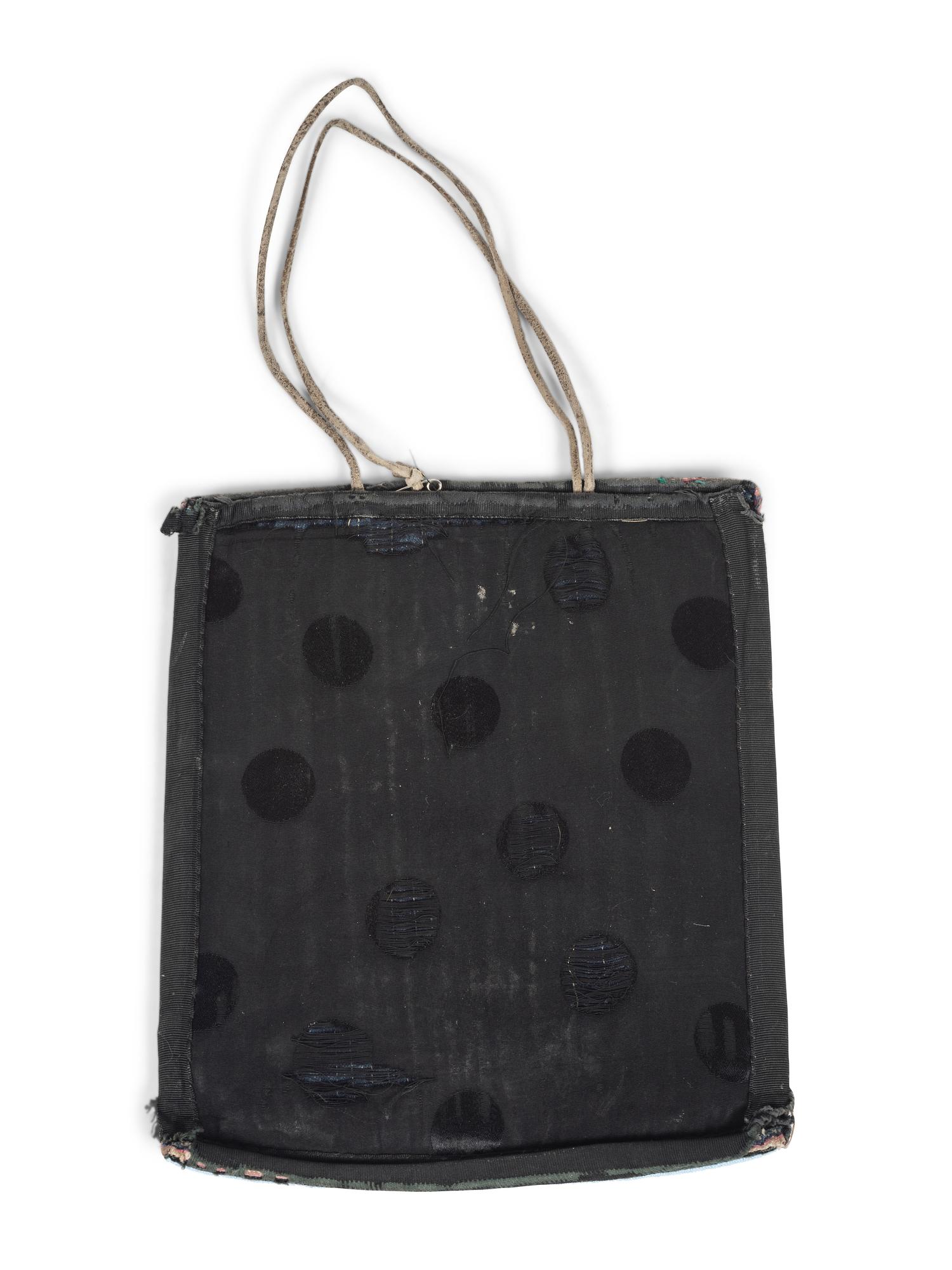 Plateau Beaded Flat Bag, with American Flag, Eagle, and Roses