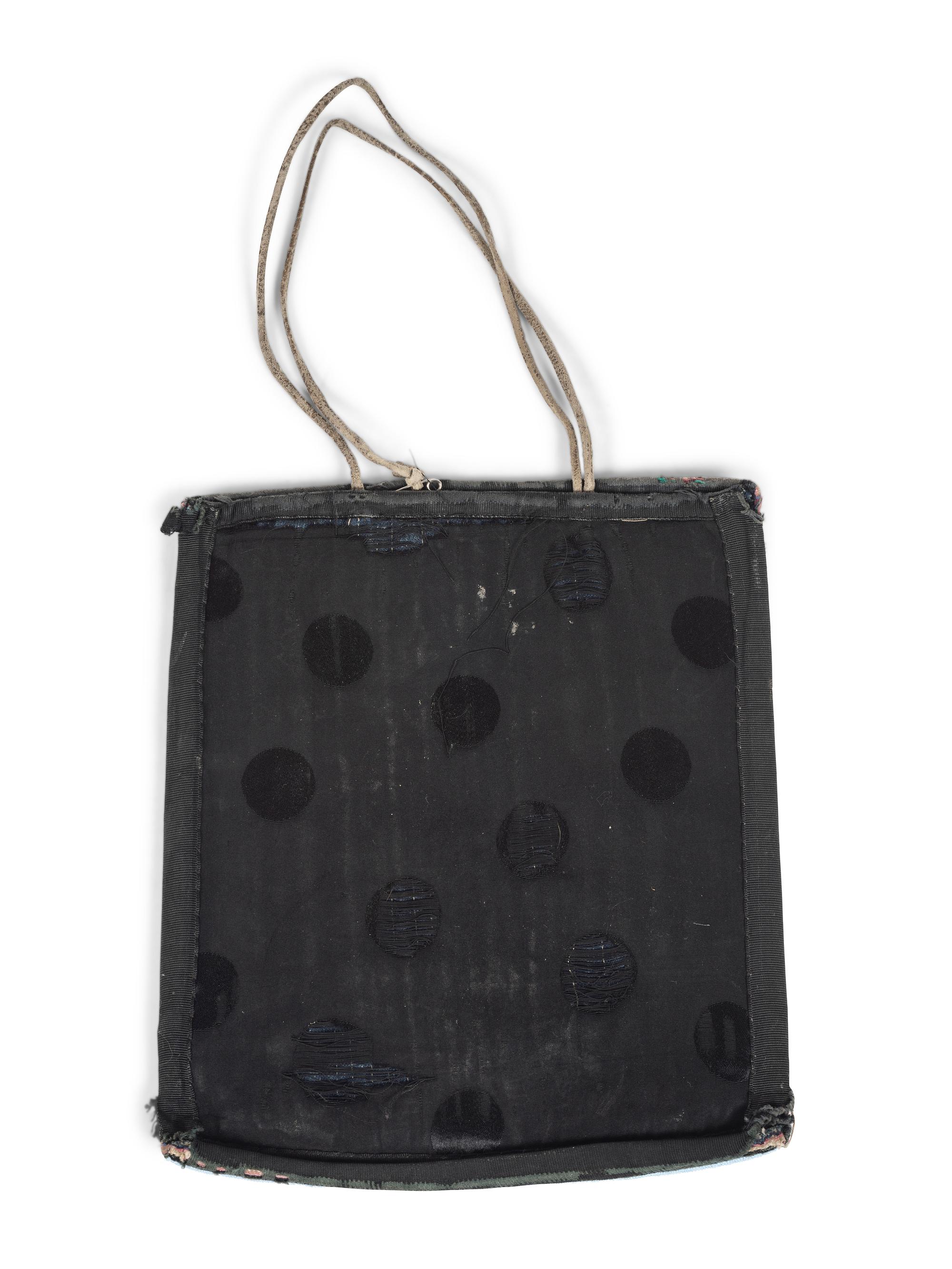 Plateau Beaded Flat Bag, with American Flag, Eagle, and Roses