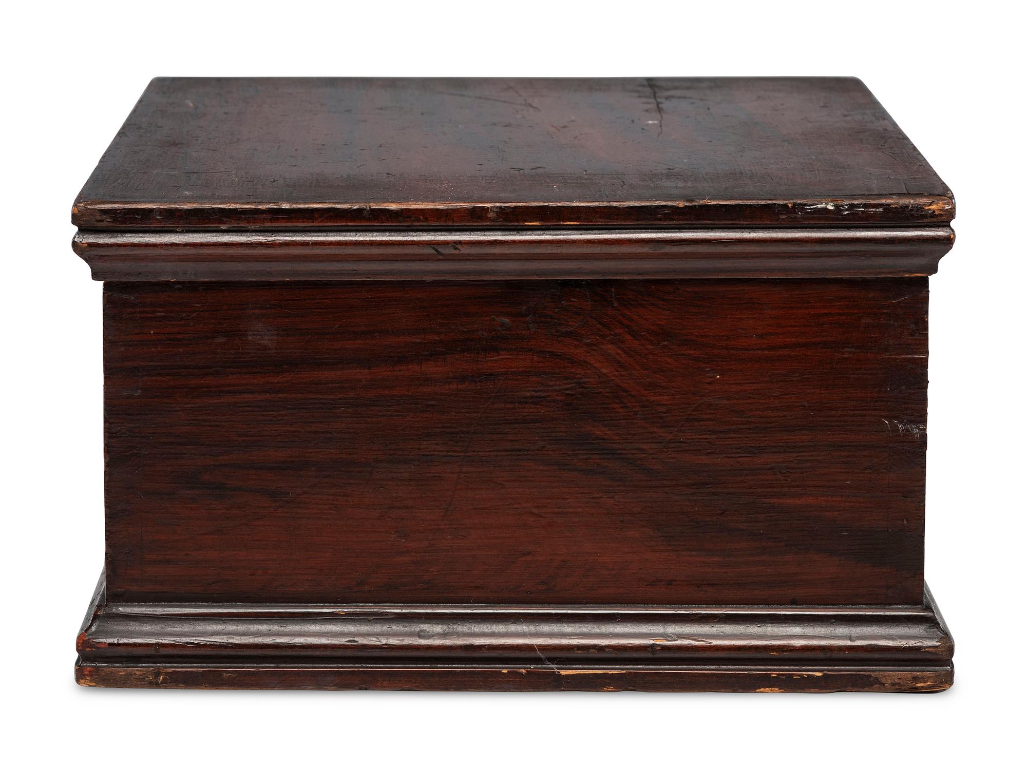 A Late Federal Grain-Painted Pine Stationary Box