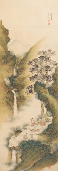 Nakabayashi Chikkei, (1816-1867), Scholar in Mountainous Landscape