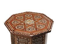 A Pair of Levantine Mother-of-Pearl Inlaid Side Tables