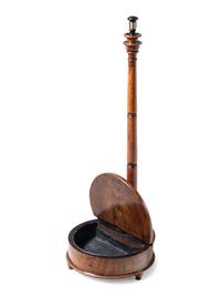 An English Mahogany Mechanical Spittoon