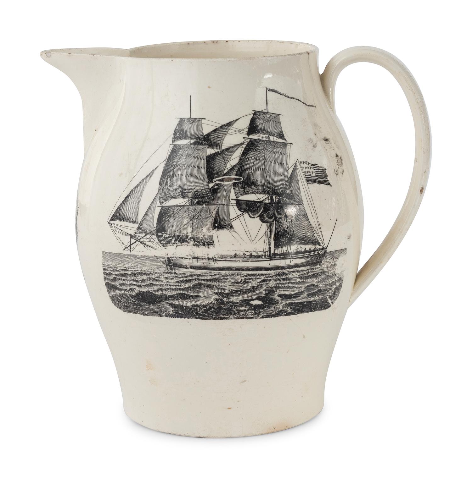 A Staffordshire Creamware Jug Made for the American Market