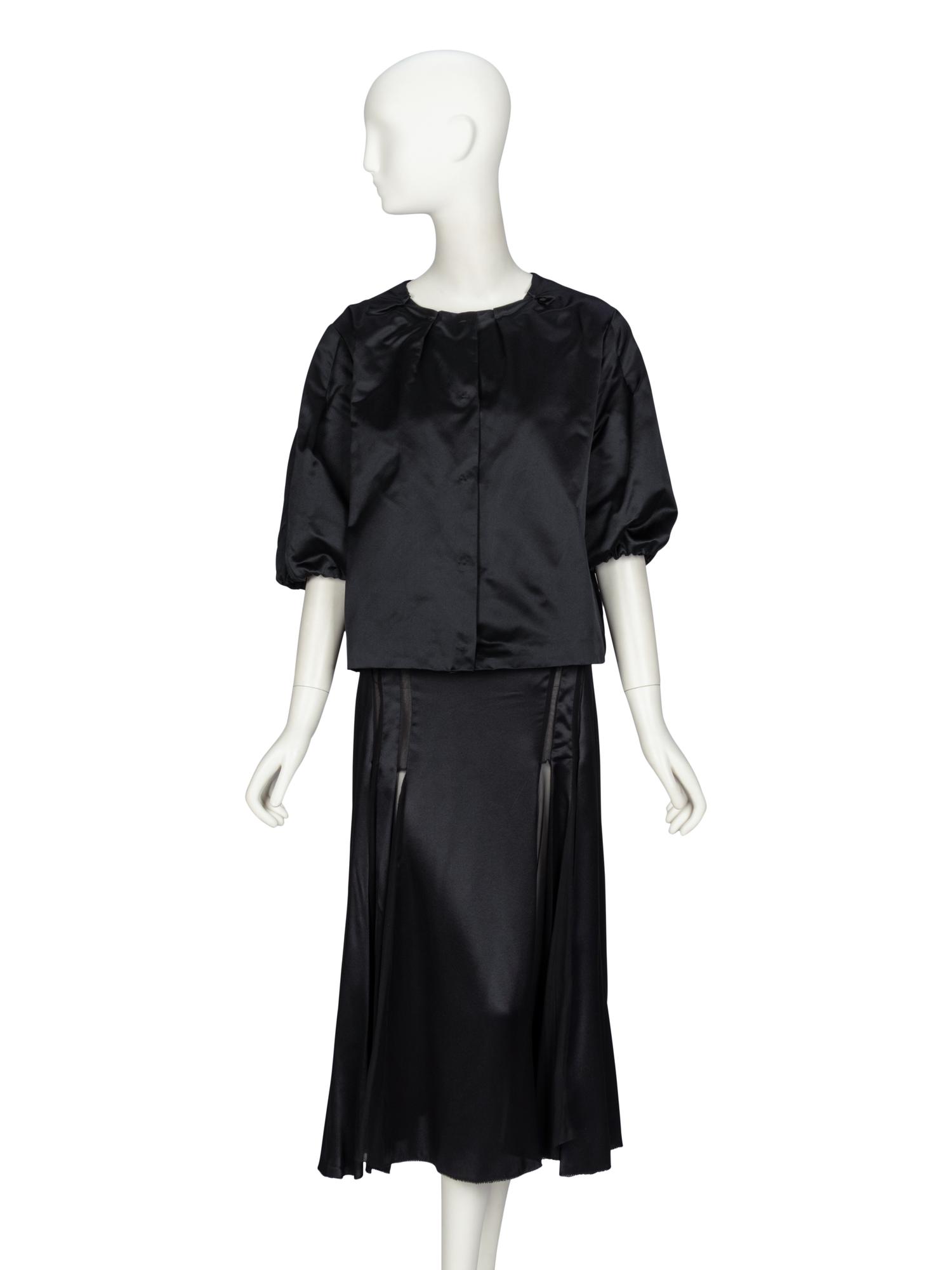 Prada & Calvin Klein, Silk Jacket & Skirt