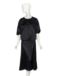 Prada & Calvin Klein, Silk Jacket & Skirt