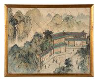 Two Chinese Silk Screen Prints
