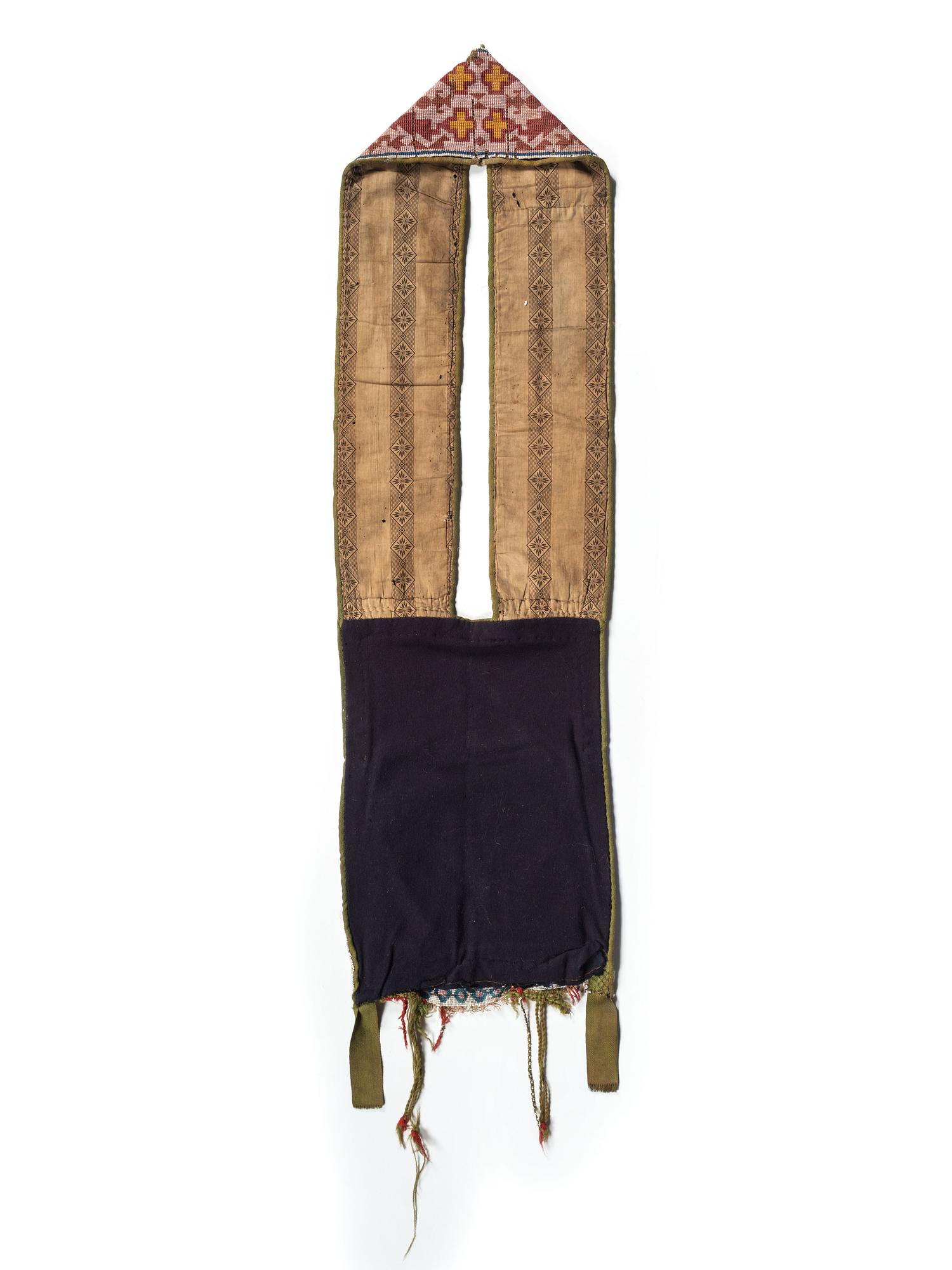 Potawatomi Loom Beaded Bandolier Bag, with Thunderbird Imagery