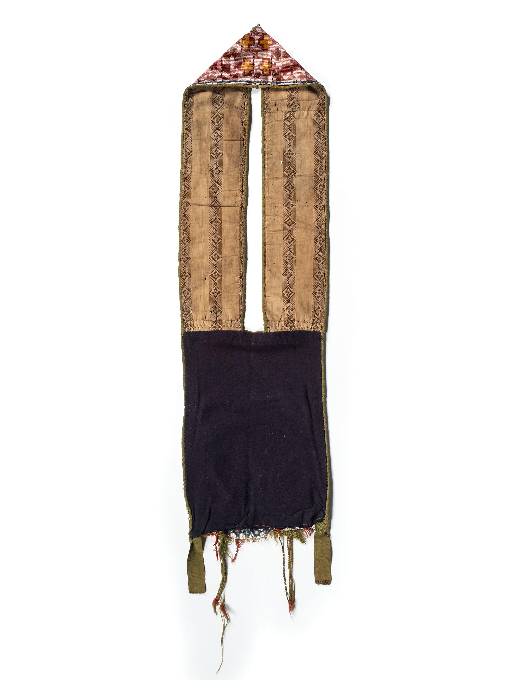 Potawatomi Loom Beaded Bandolier Bag, with Thunderbird Imagery