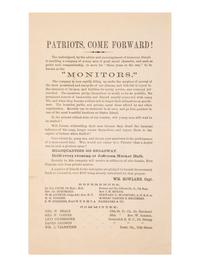 [CIVIL WAR]. Patriots, Come Forward! [New York], ca 1862.