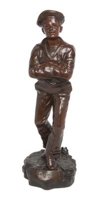 A French Bronze Figure Height 15 3/4 inches. — JEAN GARNIER (1853-1910)