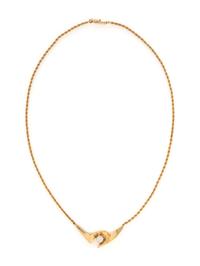 YELLOW GOLD AND DIAMOND NECKLACE