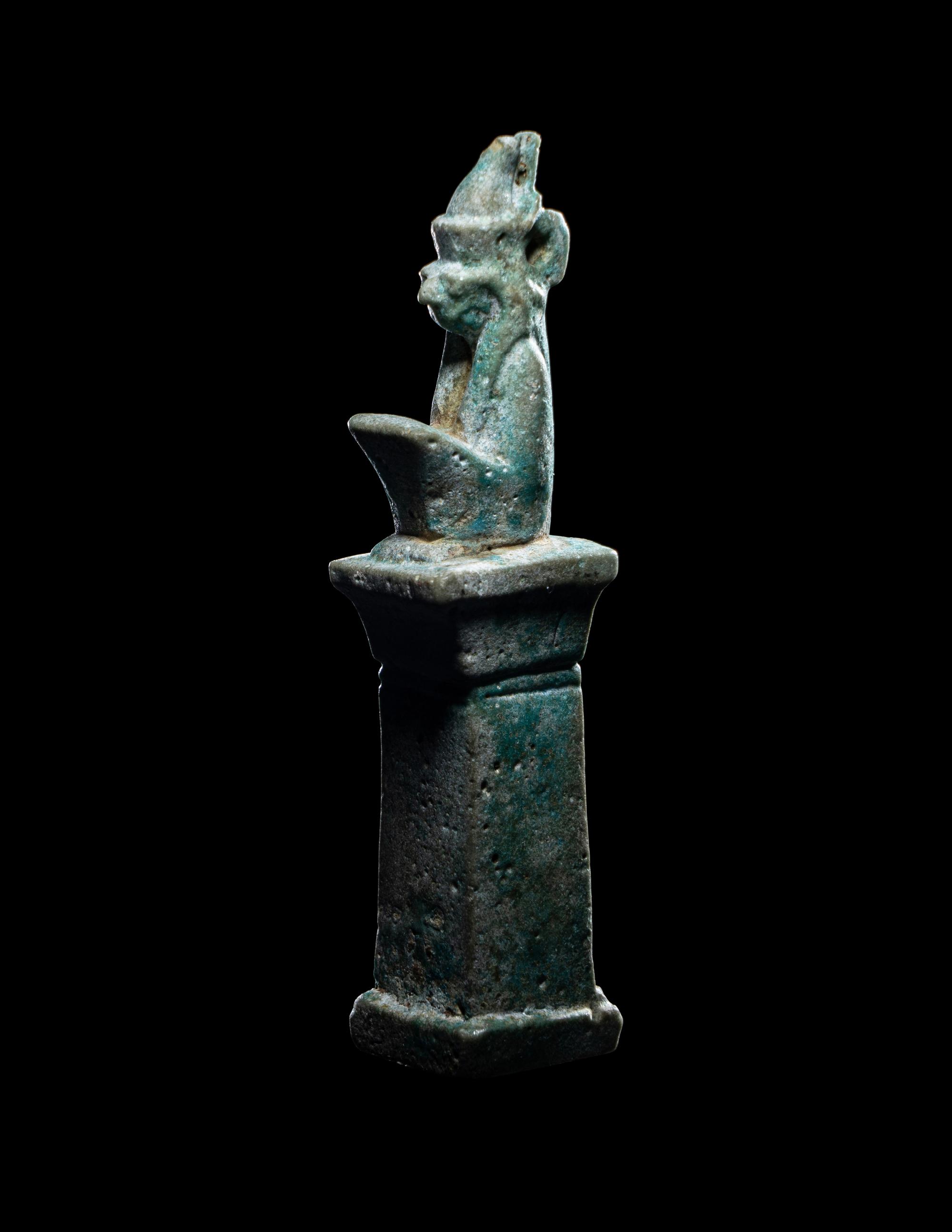 An Egyptian Faience Horus