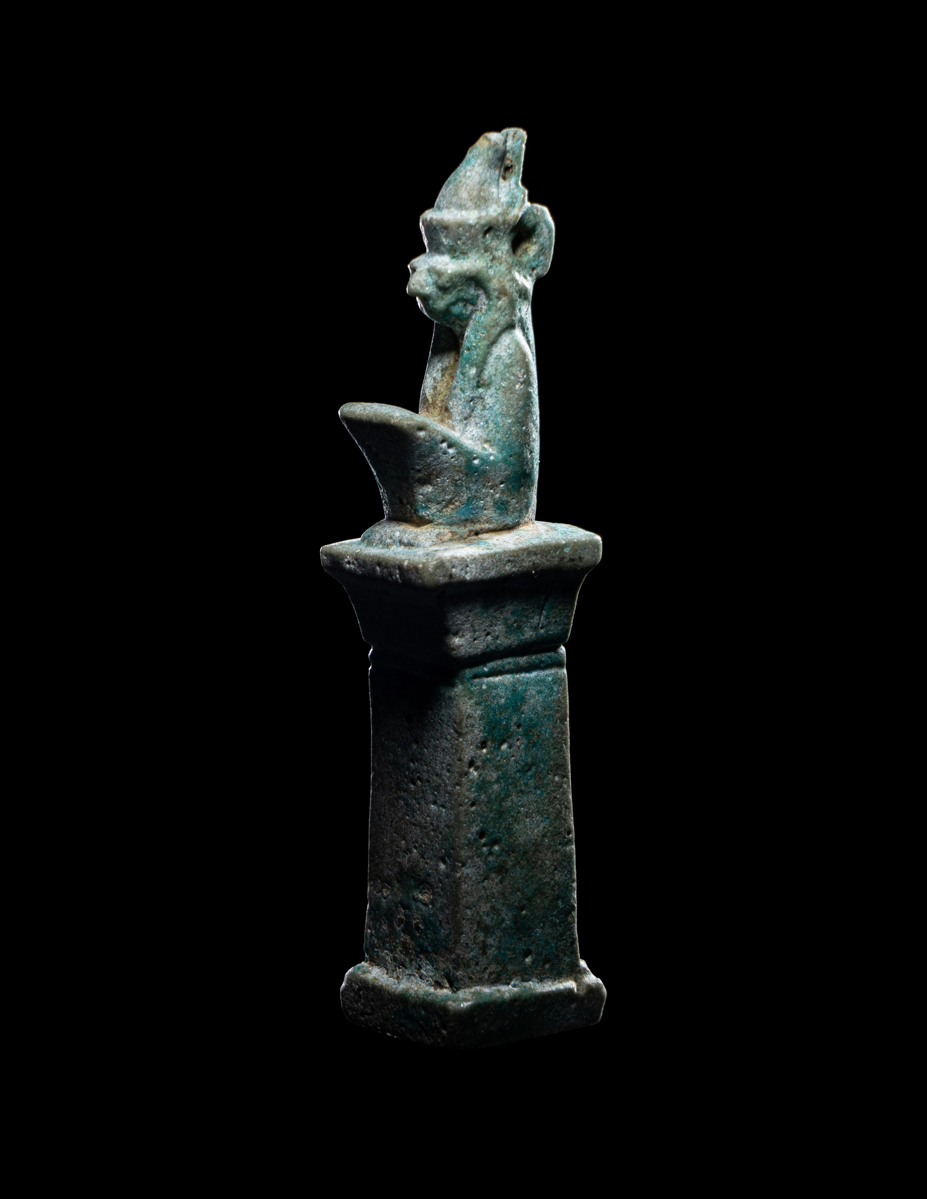 An Egyptian Faience Horus