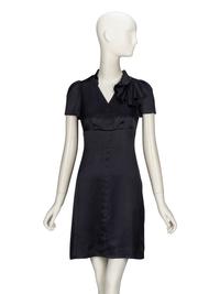 Prada, Deep Grey Satin Dress