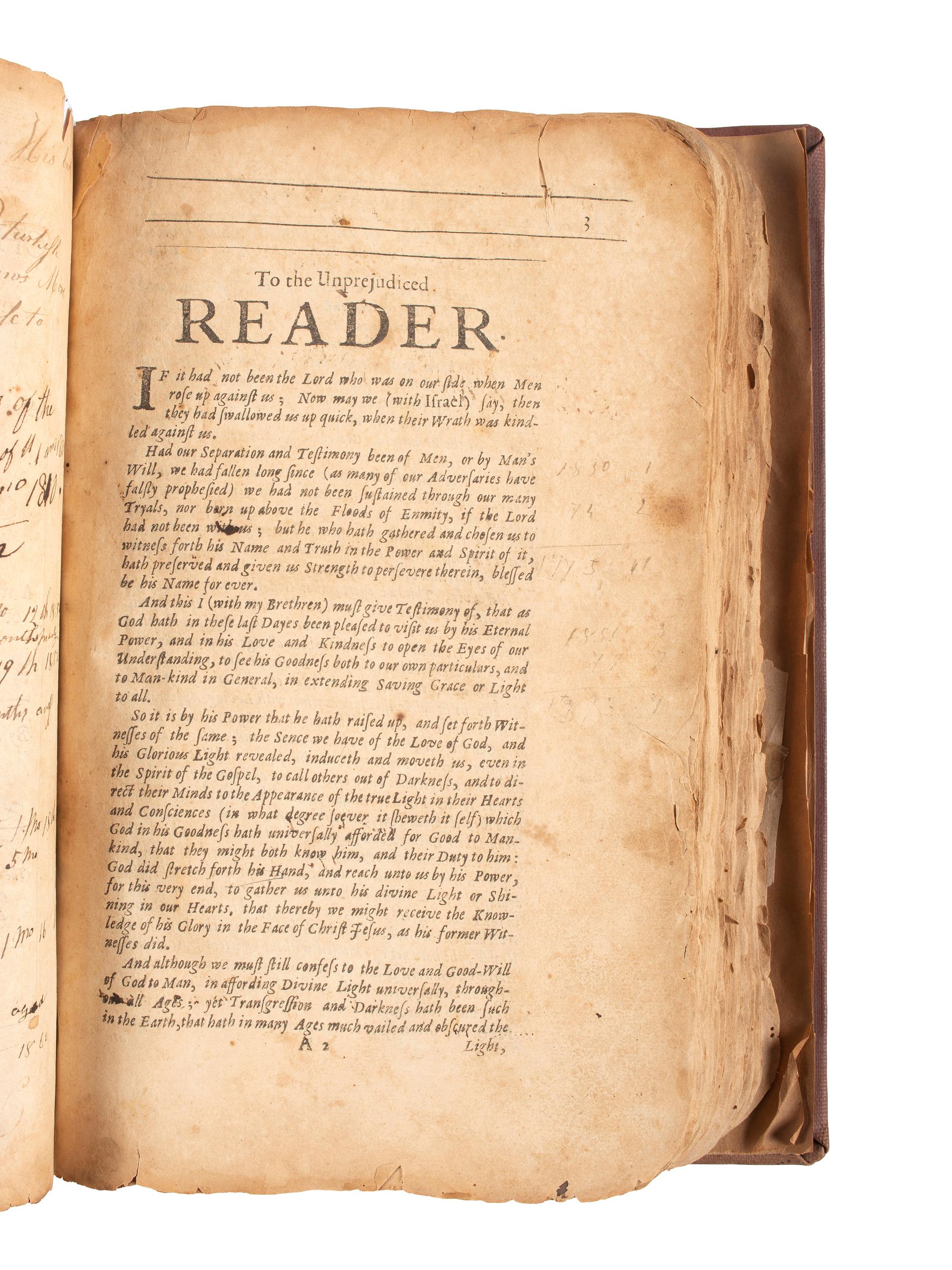[QUAKERIANA]. PENN, William and George WHITEHEAD. The Christian-Quaker. [1674].