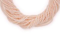 YELLOW GOLD, CULTURED PEARL AND DIAMOND TORSADE NECKLACE